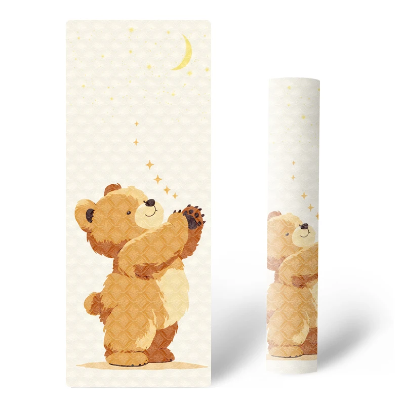 SANFAN Custom Kids Tpe Thick Yoga Mat Exercise Mat Yoga for Kids with Fun Prints Playtime for Babies