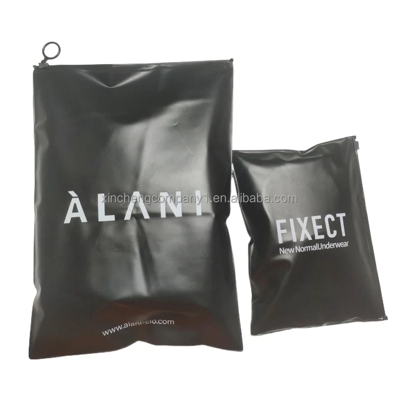 Ziplock Bags for Clothes Packaging Zippered Bag Custom Frosted Zipper Package Ziplock Bag Clothing Zip Lock Silicone OEM Accept