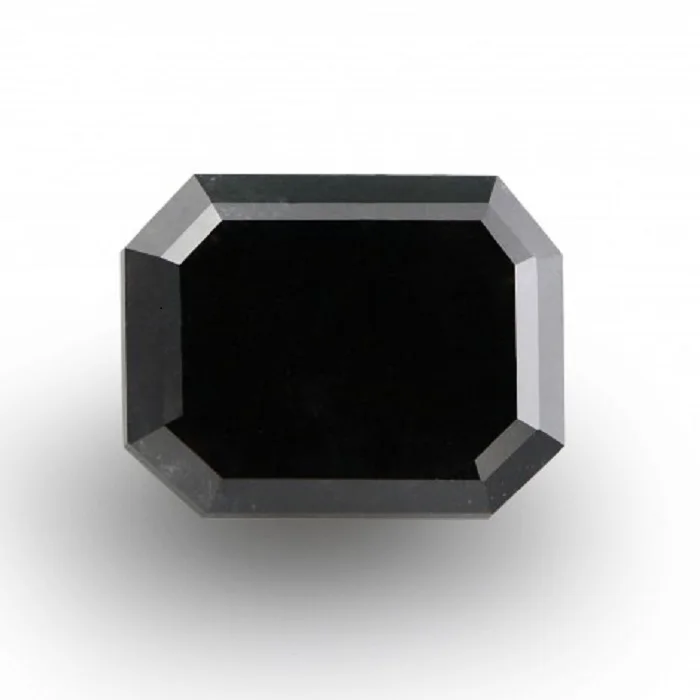 2.58 CARAT 10.1*8.1*2.5 MM AAA STEP CUT EMERALD SHAPE BLACK DIAMOND