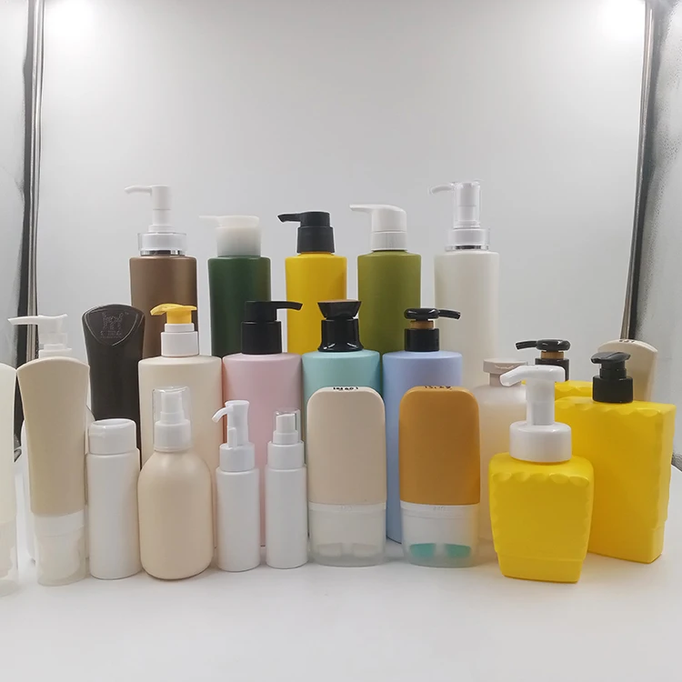 Luxury 700ml Round Square HDPE/PET Plastic Lotion Shampoo and Container Bottle with Pump Cosmetic Bottle for Hair Care Packaging