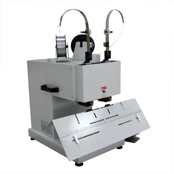 two double heads saddle stitching book binding stapler machine