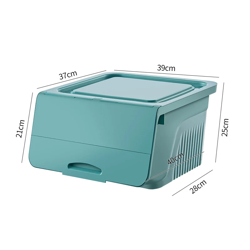 Safe Odorless Large Capacity Front Opening Stackable Baby Room Children Toys Set Storage Box