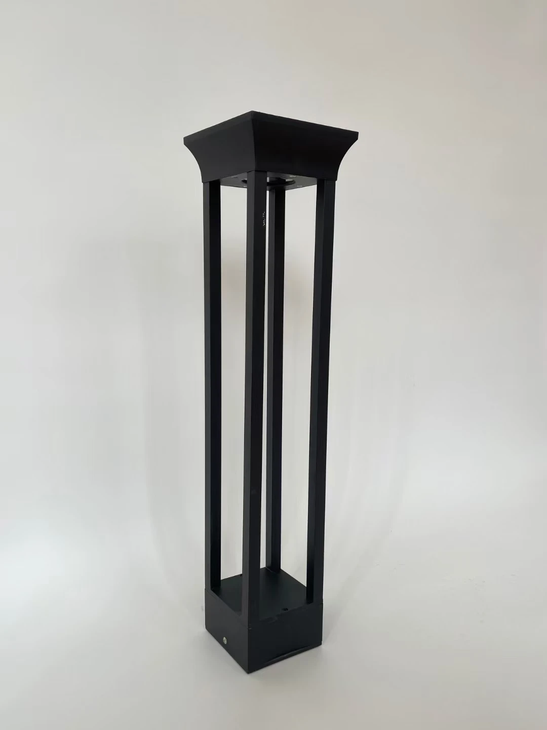 Volttalent LED garden light landscaping fixture bollard lamp traditional lantern painting gray pole aluminum COB 30w-60w 90w