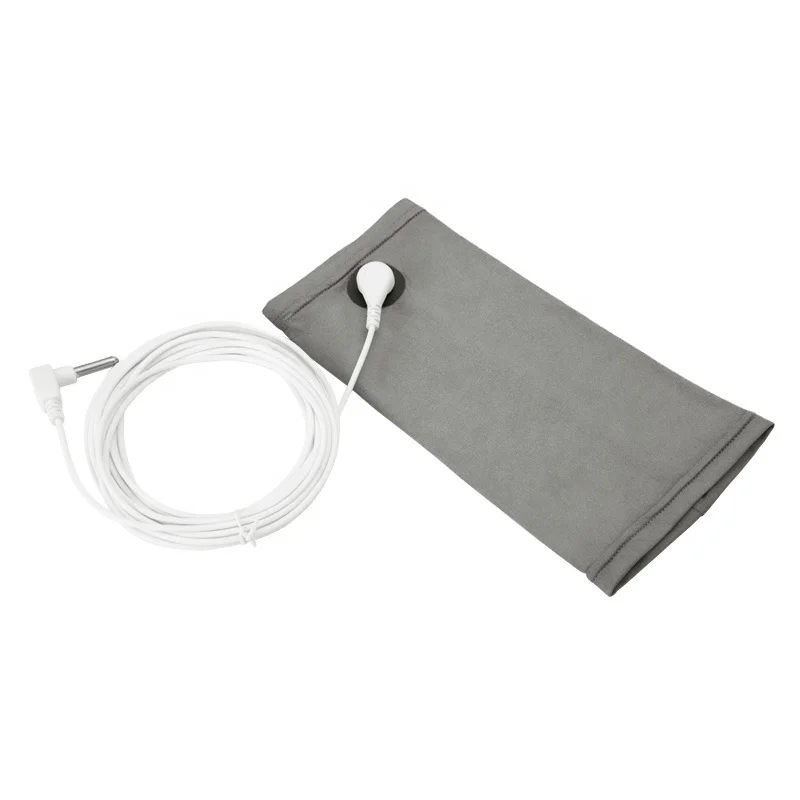 EMF protection Conductive Tens Grounding Anti-microbial Knee Sleeve With Pure Silver