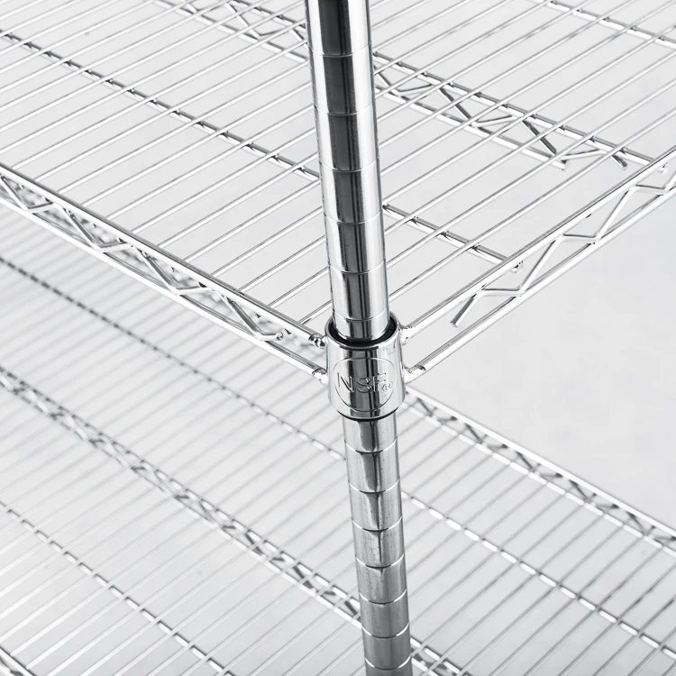 High quality galvanized  household  commercial electroplating storage wire shelving