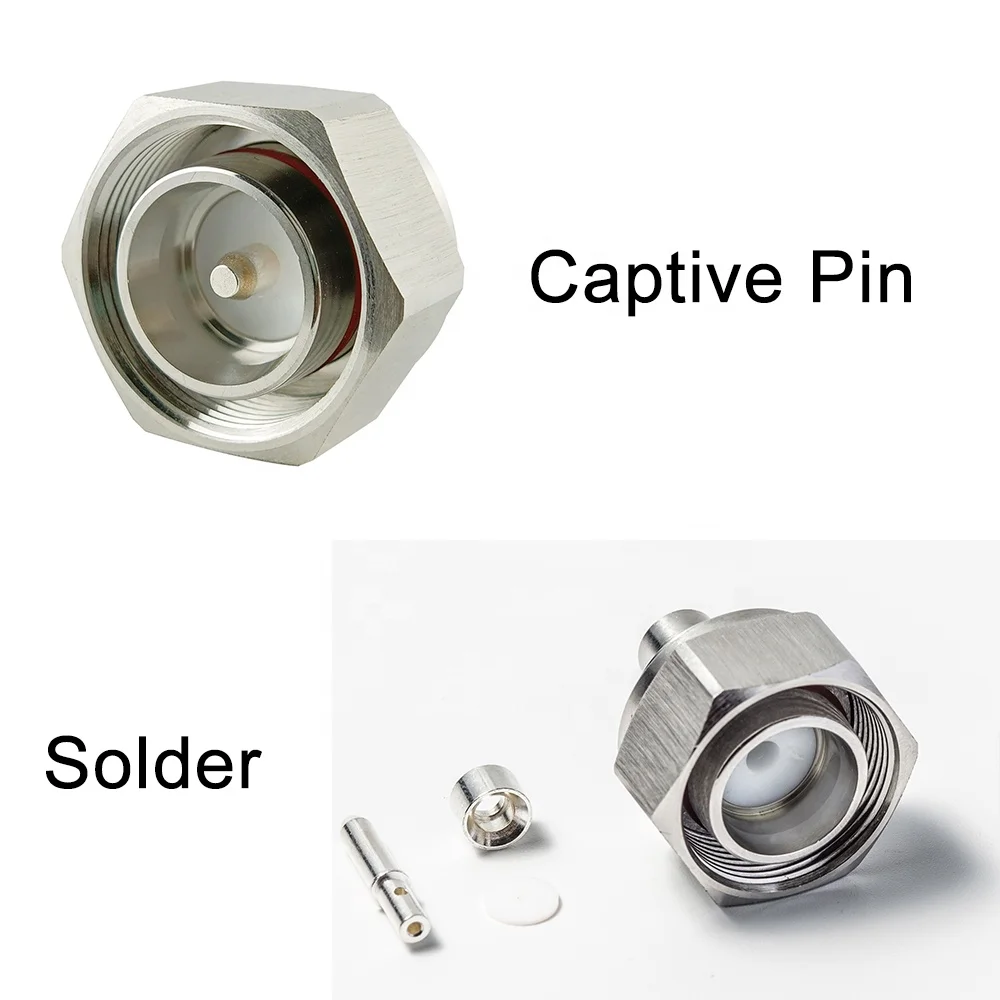 Raynool Low PIM 4.3/10 for RG402, TFT402 solder pin captive type clamp type  straight right angle  RF Connector