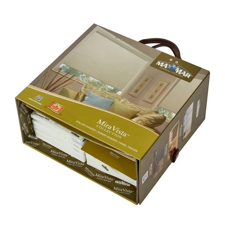 Customized New Design  Rollder Blinds Colour Book Card Fabric Swatch Card Sample Book