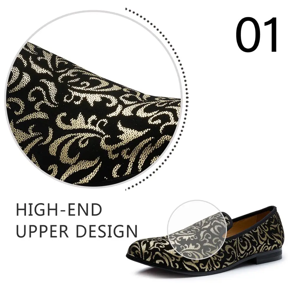 
Luxury Loafers Men Shoes Gold cheap suede wedding laofers shoes 