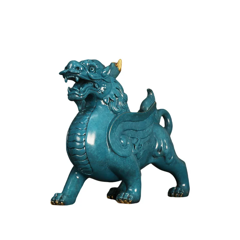 Manufacture multicolour brass wild new moving gift home decor handicraft treasure animal ornaments ornaments interior