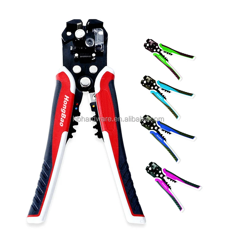 Self Adjusting Wire Stripper 3 in 1 Heavy Duty Automatic Wire Stripping Tool 10-24 AWG Electrical Cable Wire Cutter Pliers