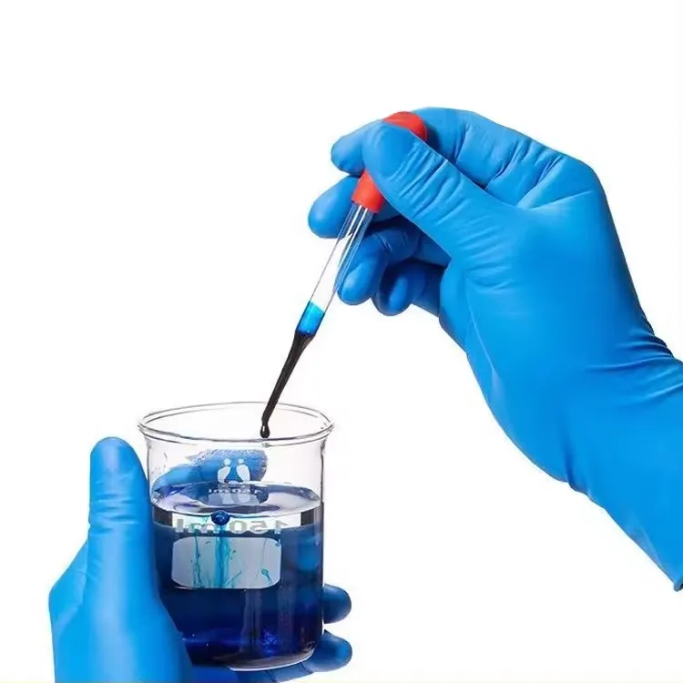 Wholesale Lab Medical Tattoo Examination Food Processing Beauty Salon Pet Care Waterproof Disposable Nitrile Gloves Powder Free