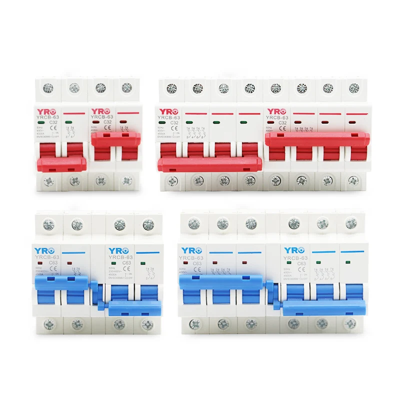 Manual Transfer Switch 2P+2P 60-125A 50HZ MTS Dual Power Interlock Circuit Breaker
