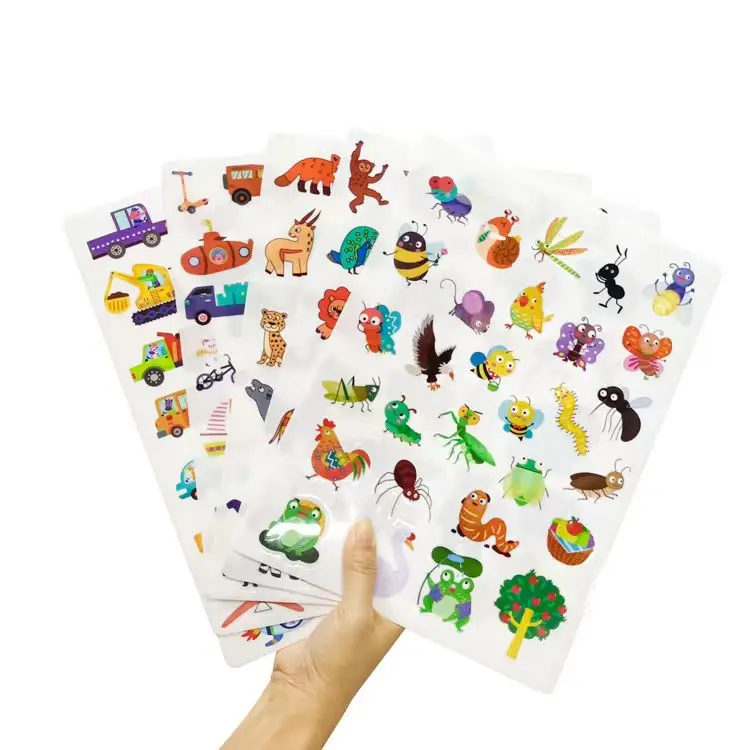 DIY Scene TPE Sticker Book Water Wash Repeat Paste Glass Sticker Silicone Quiet Sticker