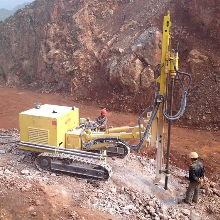 The Hole Crawler Mine Drilling Rig Dth Rotary Drill Rig Mining Drilling Rig With Air Compressor