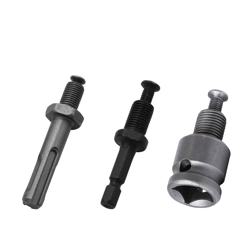 3Pcs 10/13mm Drill Chuck Adapters Threaded Quick Connection SDS-Plus Hex Socket Square Female Chuck Adapter for Electric Drill