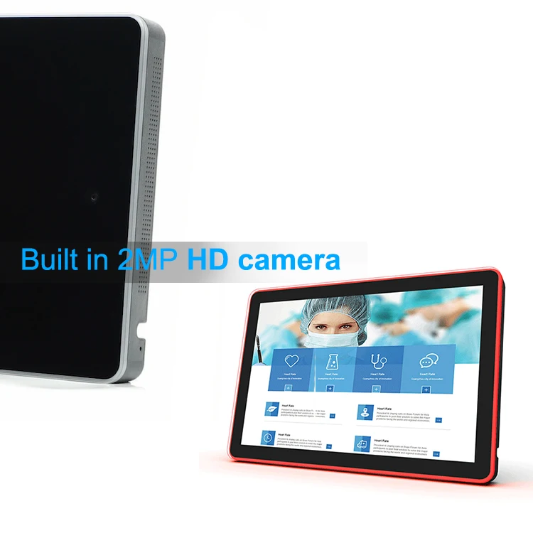 Oem Wall Mounted 13.3 Inch Poe Power Surrounding Led Light Bar Nfc Android Tablet Pc For Booking Meeting Room