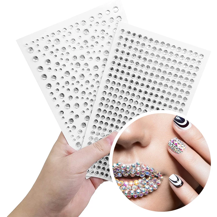 Wholesale Custom Nail Art Stickers Mobile Car Decoration Self-Adhesive DIY Diamond Rhinestone Sticker