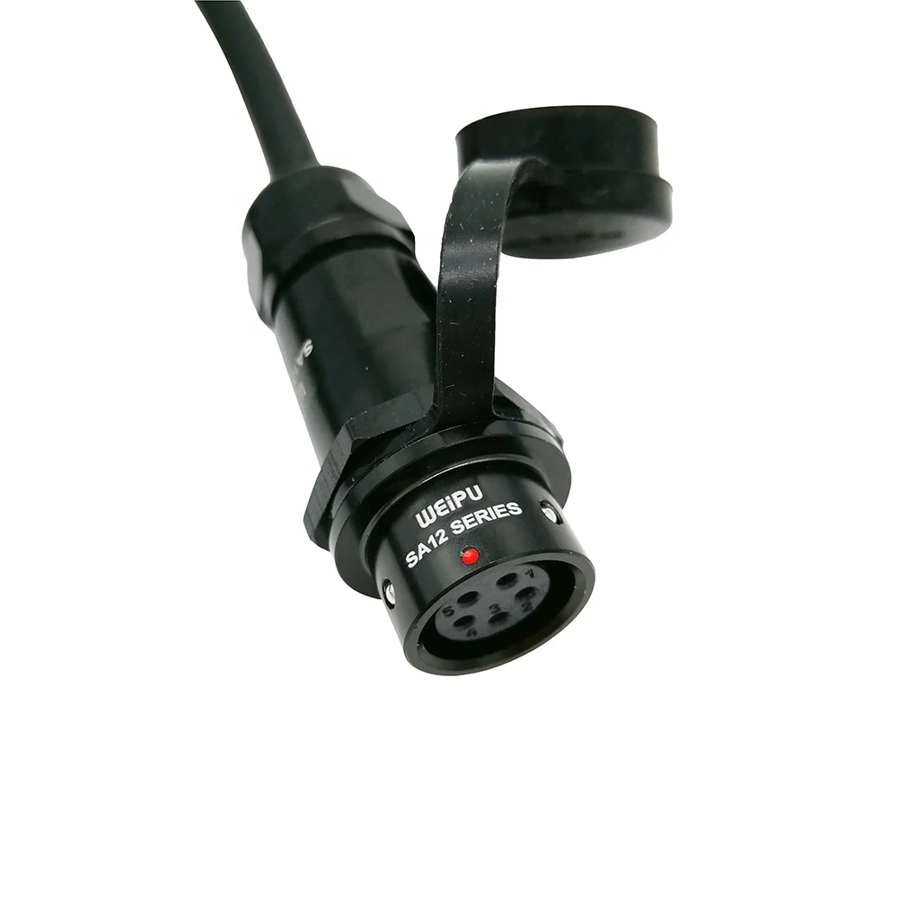 M12 кабель 5Pin мужской WEIPU разъем с пылезащитный колпачок женский WEIPU SA12 серии m12 кабель в сборе