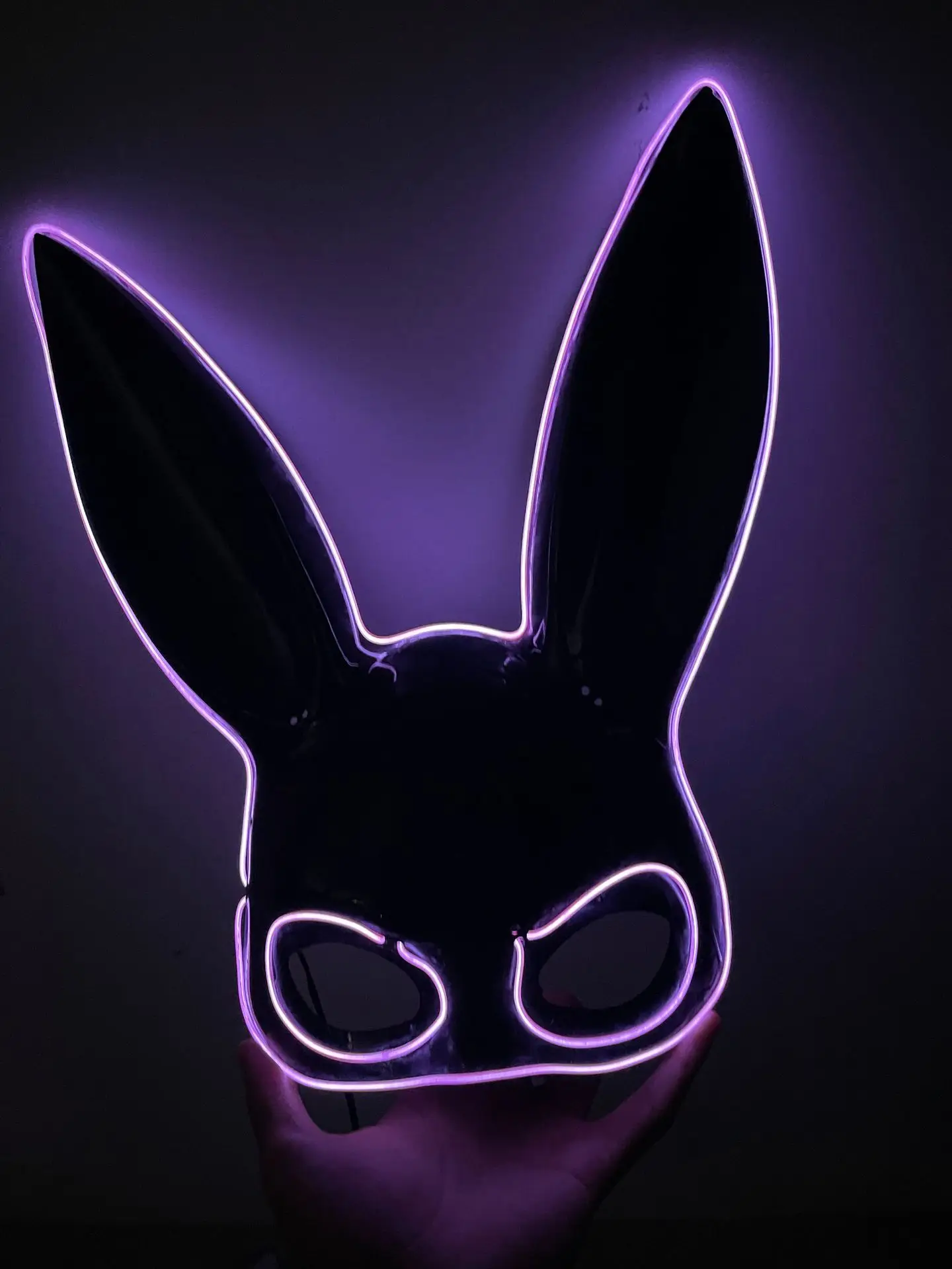 Longstar 2024 Most Popular PVC Rabbit Mask Party Mask Halloween Mask for Makeup