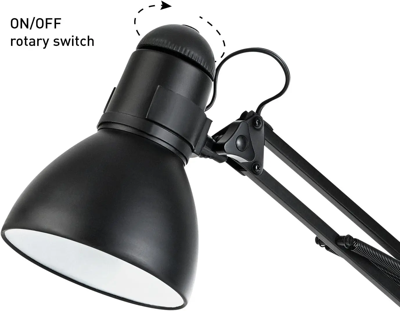 LED eye guard desk lamp American style iron learning reading desk folding clip long arm desk lamp