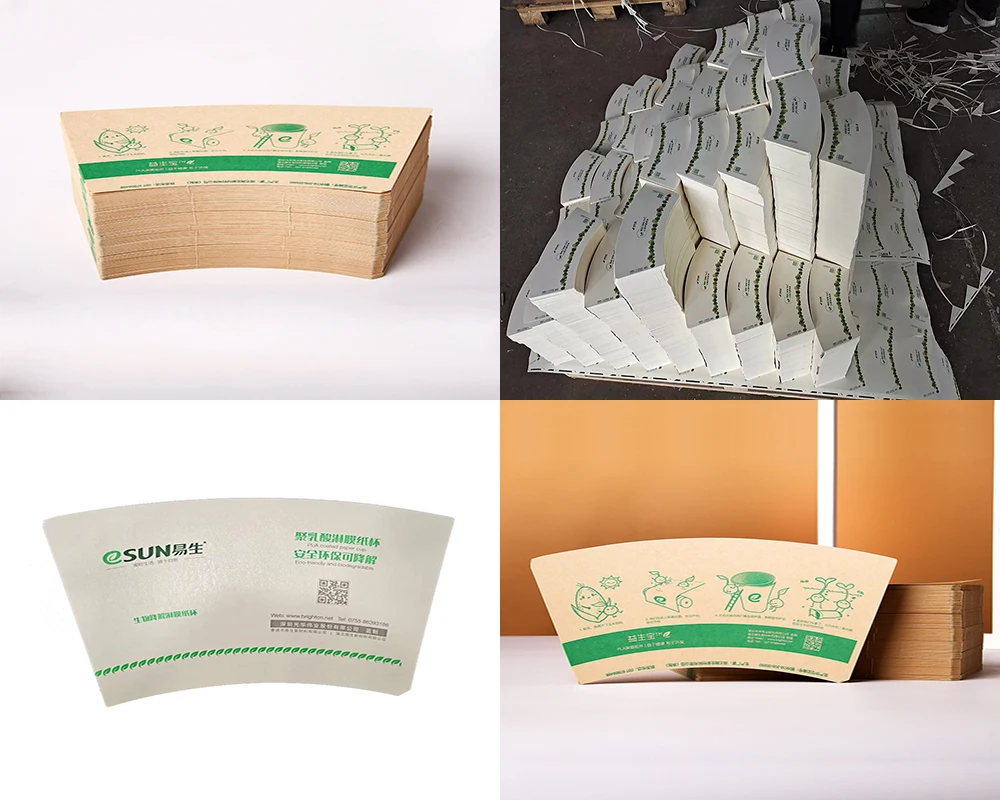 eSUN supply eco friendly wood pulp PLA coated paper factory