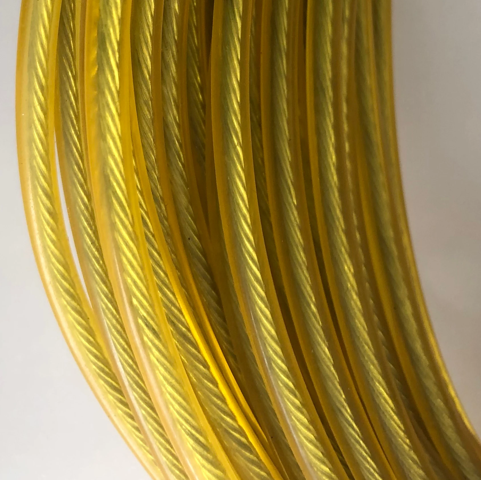 pvc Flexible PVC Handle Rope Pvc clothesline core with synthetic yarn or stainless steel