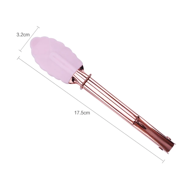 Stainless Steel Cooking Tongs for Salad Grilling Frying and Cooking Mini Tongs with Silicone Tip