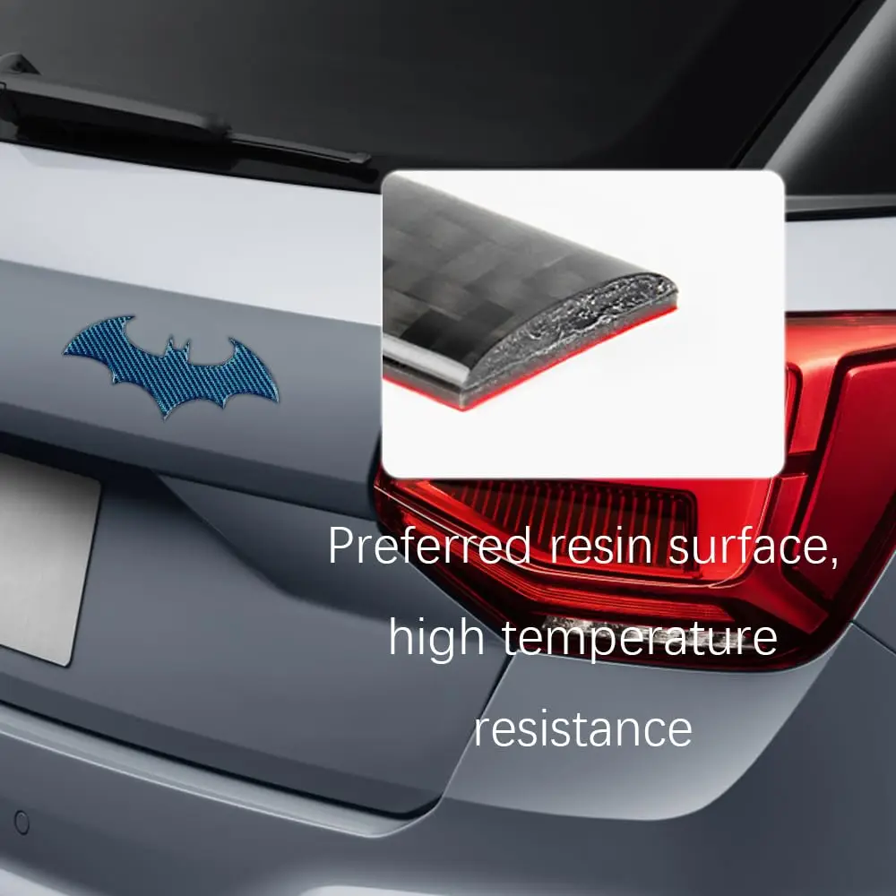 Automotive Body Decals Car Anti-Scratch Decorative Stickers Car Bat Stickers Carbon Fiber Bat Car Sticker