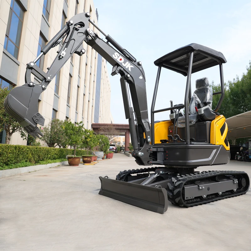 Chinese Mini Excavator 2 Ton Kubota Engine Mini Crawler Digger Earth-Moving Machinery Mini Small Excavator Micro Bagger