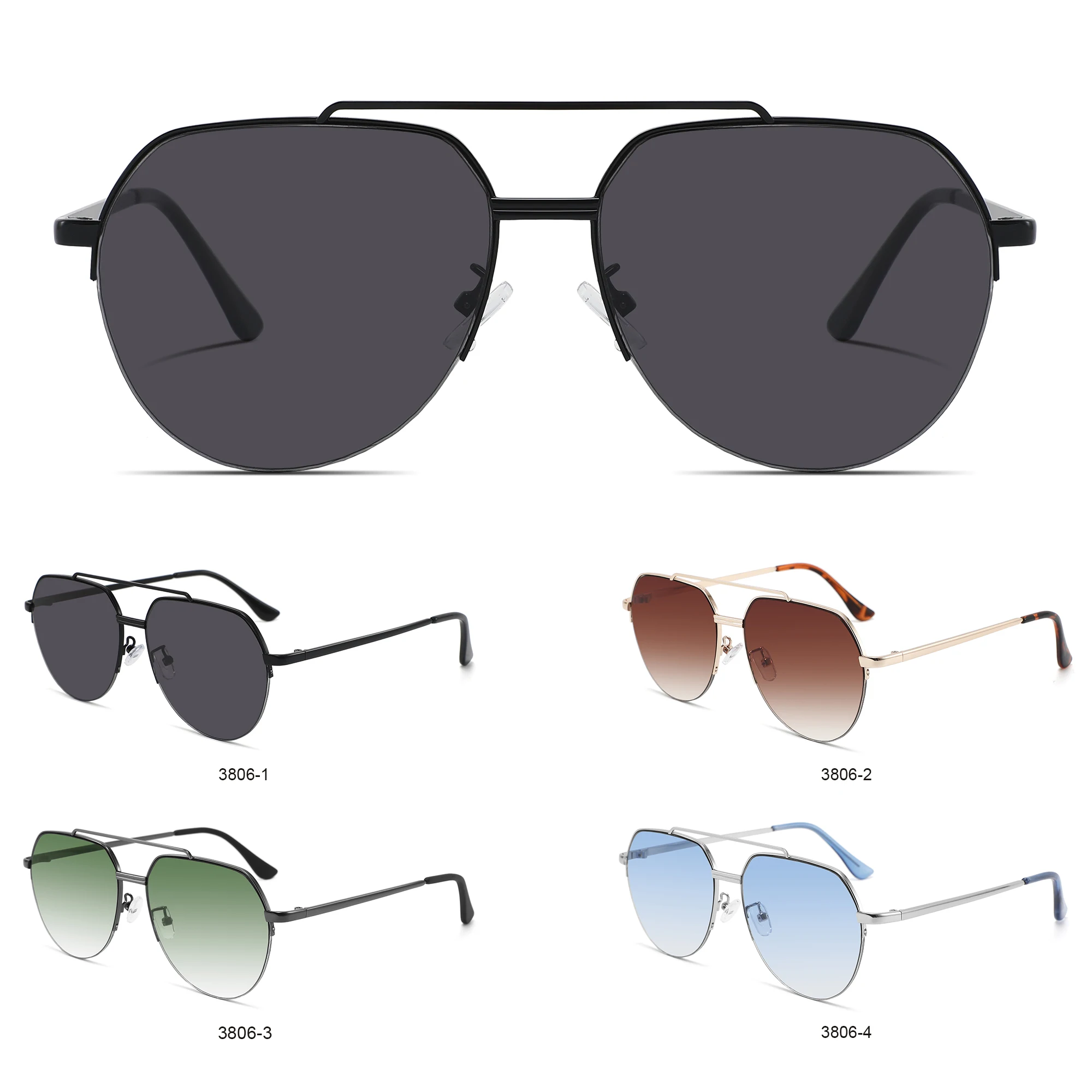 Famous brand manufacturer sunglasses metal frames uv 400 lens sun glasses for men custom designer sunglasses men