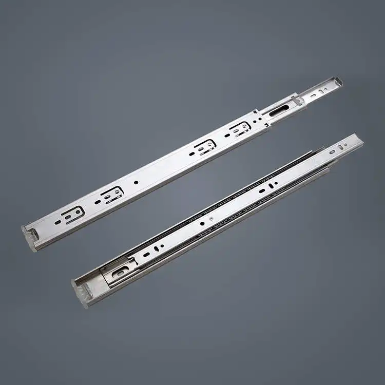 NISKO E12-T  full extention push open+soft close ball bearing drawer slide rail for furniture hardware soft closing drawer slide