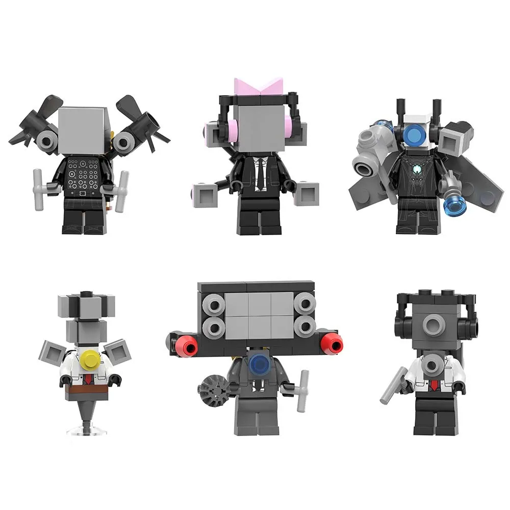 Skibidi Toilet &  Titan Mini Figures YouTube Animation Figure Mini Block Set  Assembled Toy Small Particle Building Block Toy
