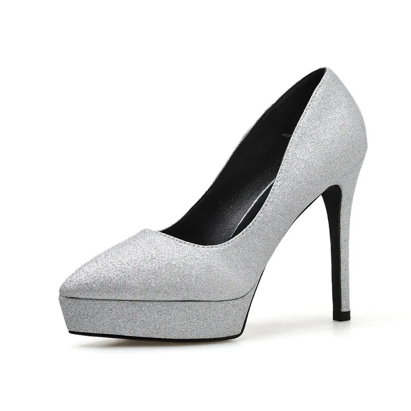 New Design Fashion Outdoor Diamond Ladies Shoes High Heel Sexy Party Shoes for Women