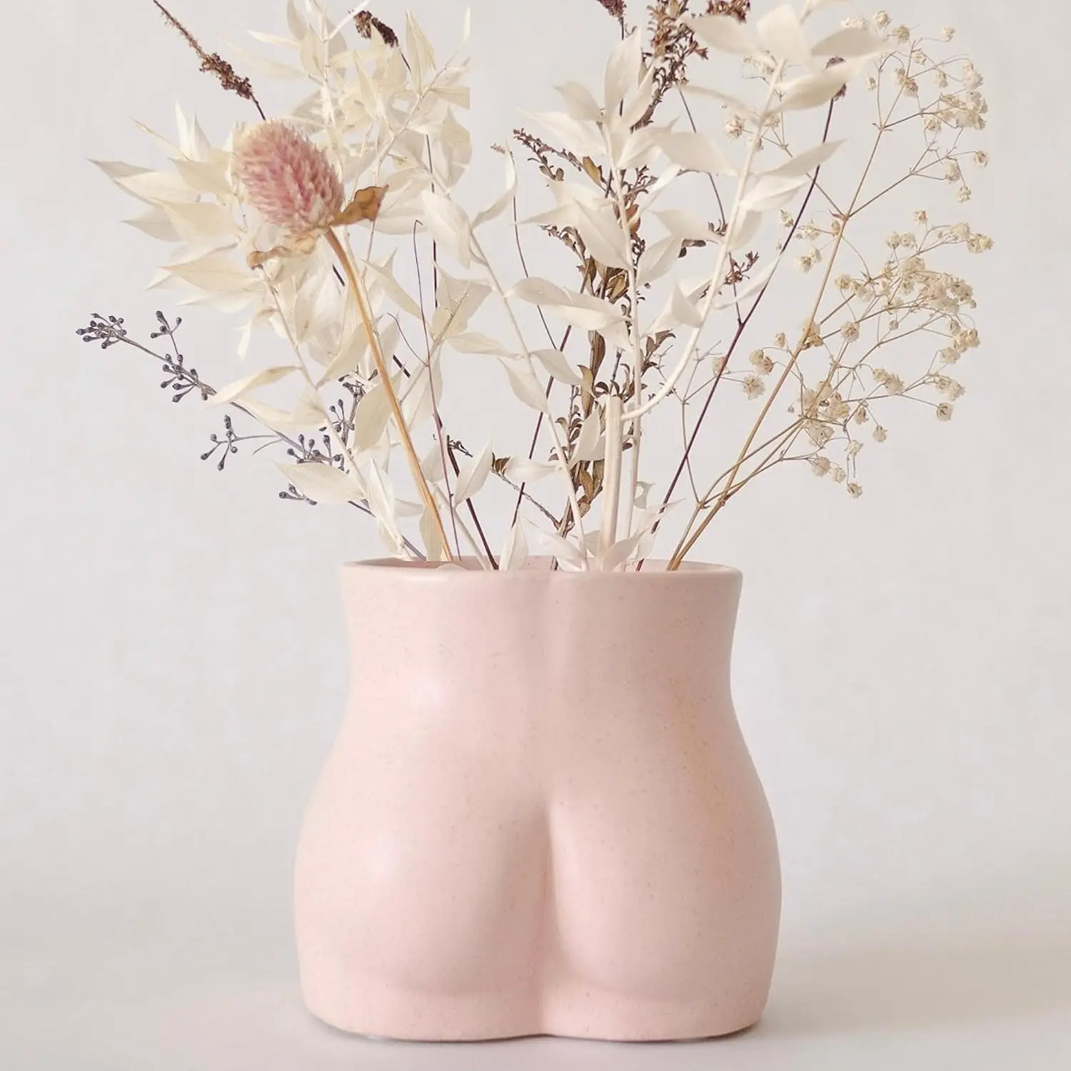 Boob Planter: Female Form Ceramic Flower Plant Vase with Drainage Hole - Unique Bust Sculpture