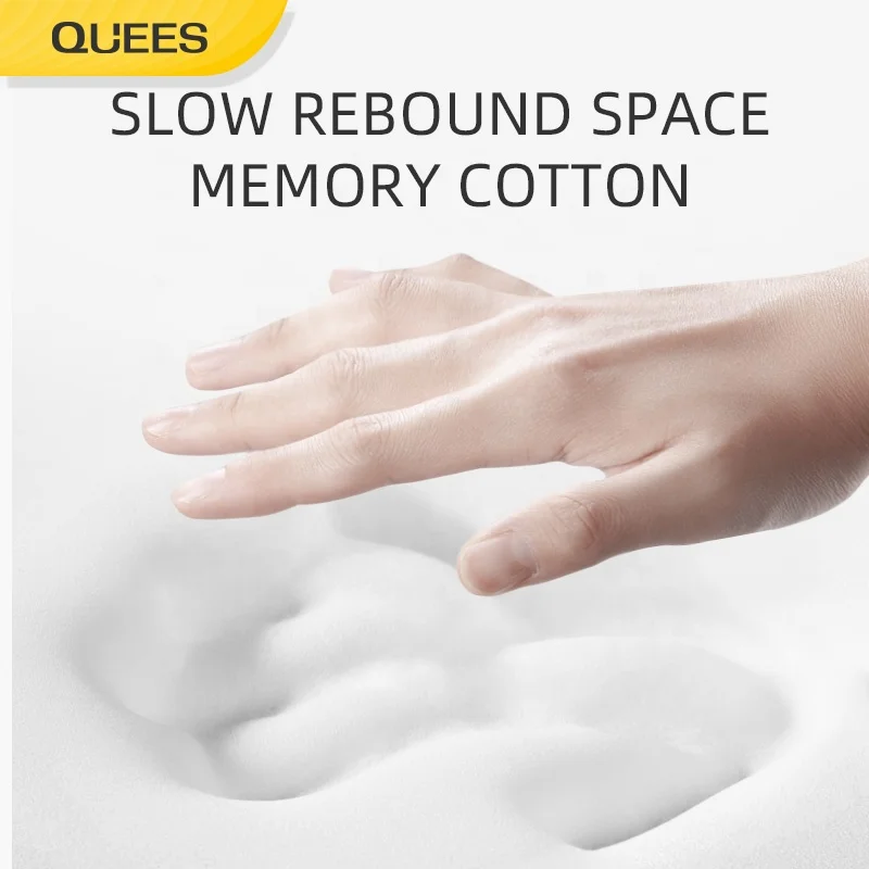 Quees New Folding Patented Wholesale Travel Neck Rest Pillow Memory Foam Travel Pillow