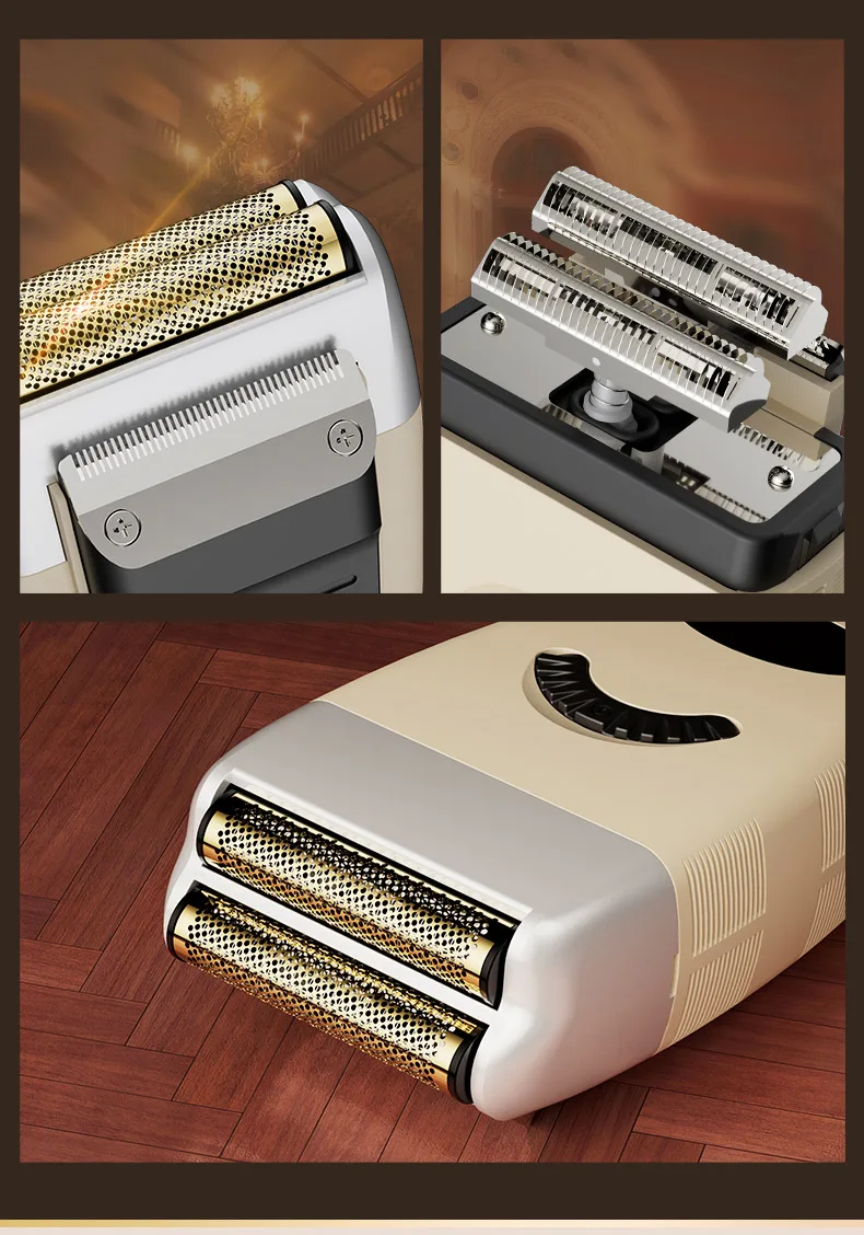 Rechargeable Foil Shaver with Cutters USB Charging Shaving Machine for Men Electric Shaver