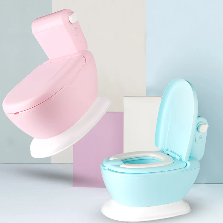 
Realistic Design Child Potty Training Toilet Seat With Flush Sound 
