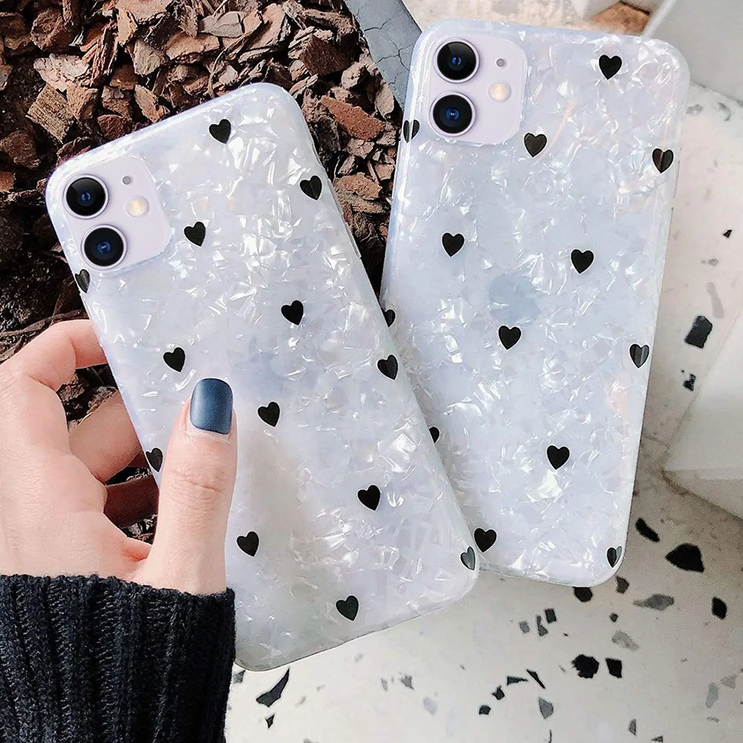 Wholesale Transparent Mobile Cover TPU  Phone Case cover  with IMD printing for iPhone 12 Pro