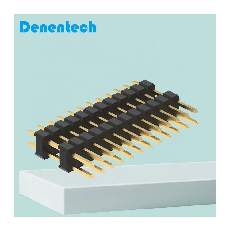 Custom pin box header Dual row straight pin header Connector 2.54mm Pin header for PCB Board