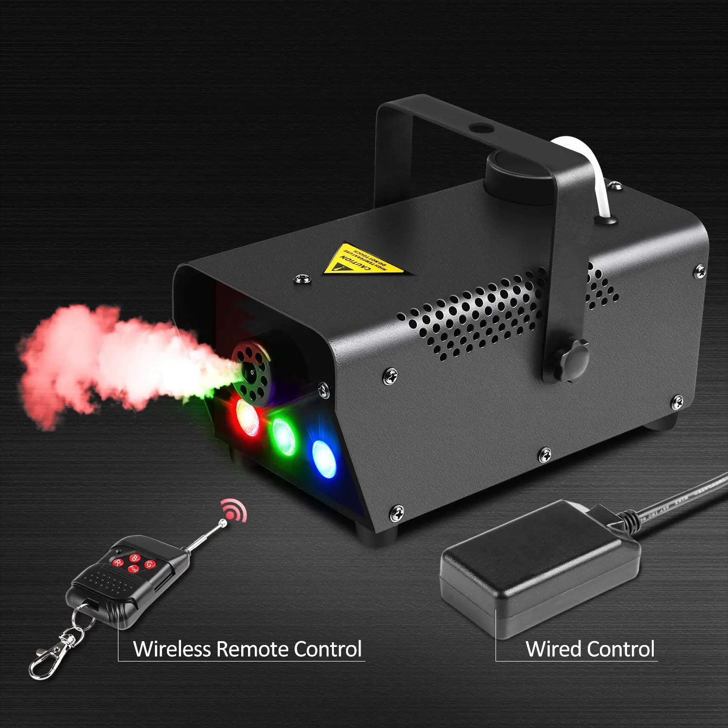500W 900W Colorful Fog Machine Smoke Machine with Wired Remote Control DJ Disco Party