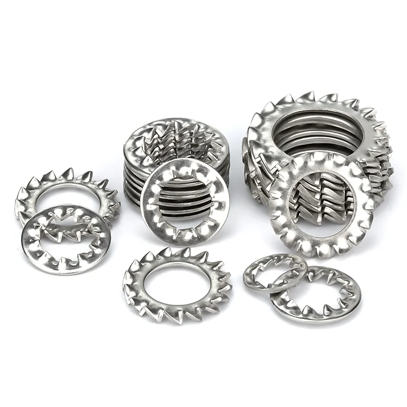 DIN6797 DIN6798 Serrated Tooth Washers With External Internal Teeth M3 M4 M5 M6 M8 M10 M12 M14 M16 M20 M22 M24 Star Lock Washer