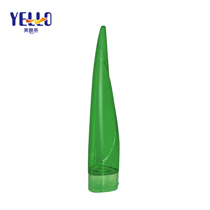 Aloe Vera Shape Eco Green PETG Empty 250ml 400ml Lotion Conditioner Or Shampoo Bottle