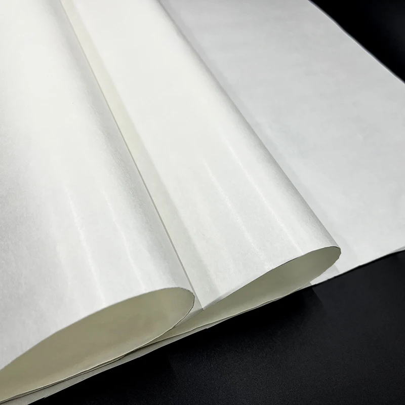 Manufacturer wholesale custom tissue paper pure wrapping paper white kraft wrap paper roll for gift box packaging