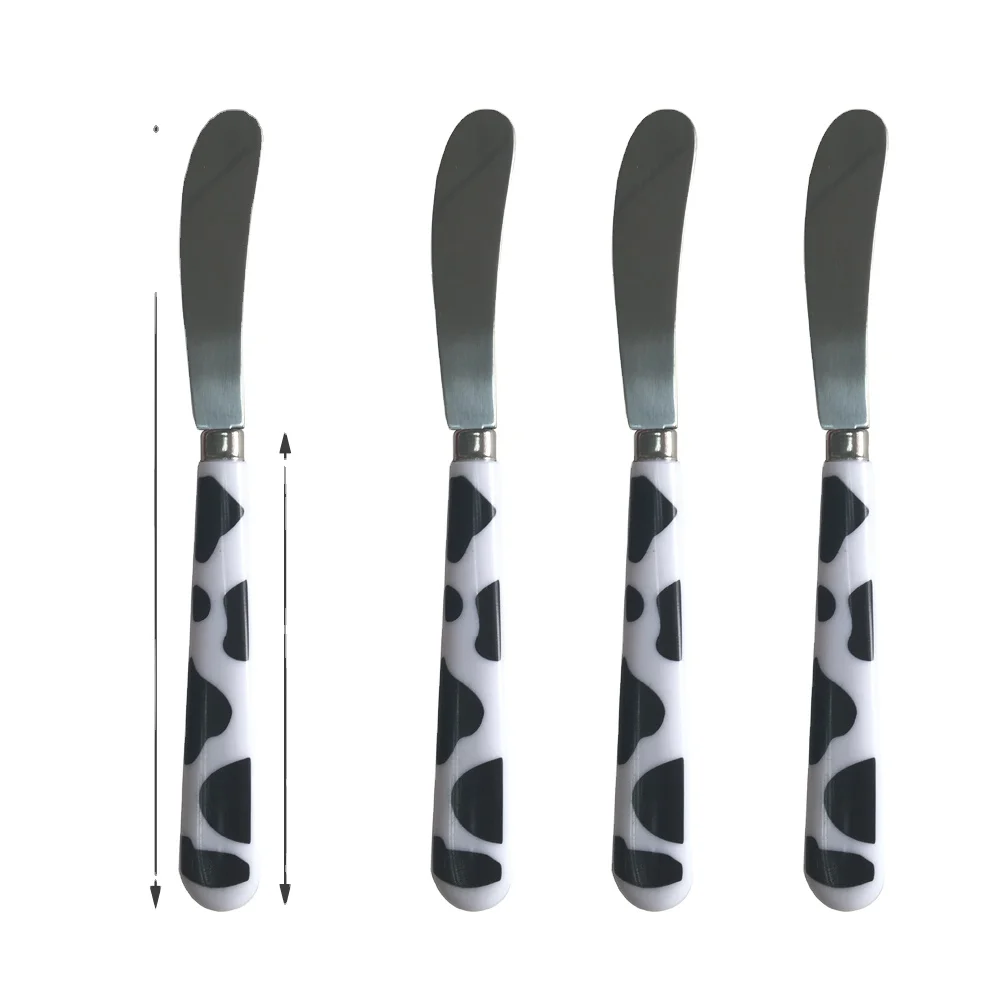 Custom handle cartoon pattern Cow Design Butter Knife butter spreader