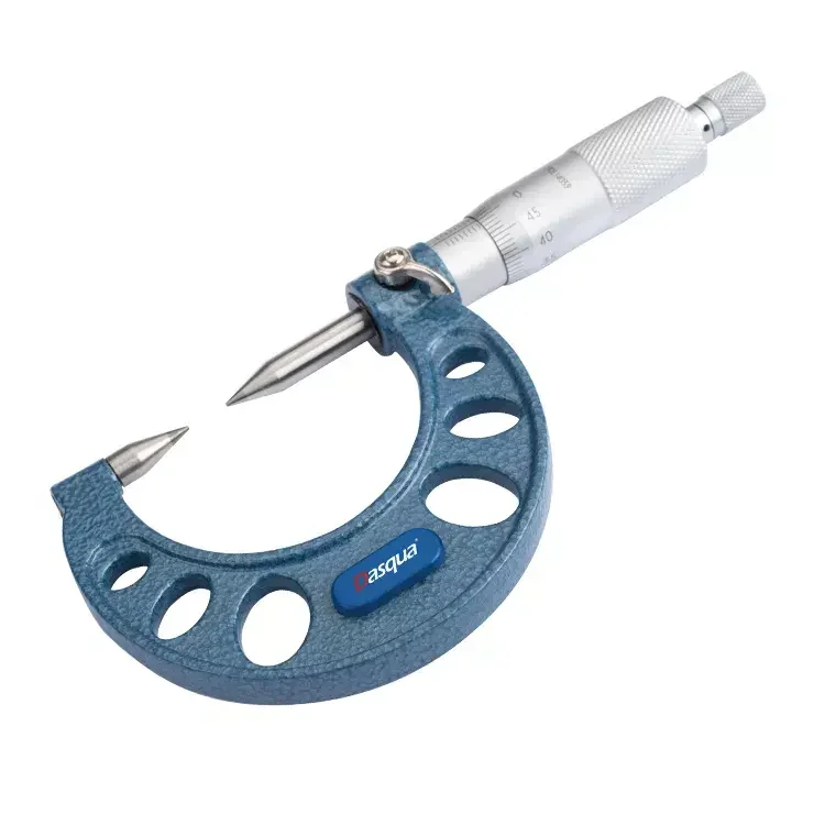 Точечный микрометр Dasqua высокой точности 0-25 мм 25-50 мм 50-75 мм 75-100 мм 0,01 градусов 2 года гарантии, измерительный инструмент