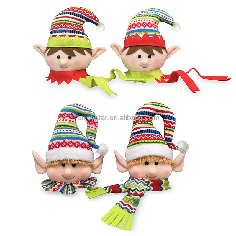 ENJOYSTAR 2024 OEM ODM Christmas Doll Multi Color Style Christmas Hanging Decoration Plush Elf Tree Gift