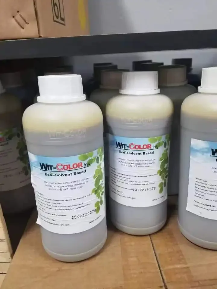 Wit Color Eco Solvent Ink for i3200/XP600/dx5 Eco Solvent Printer