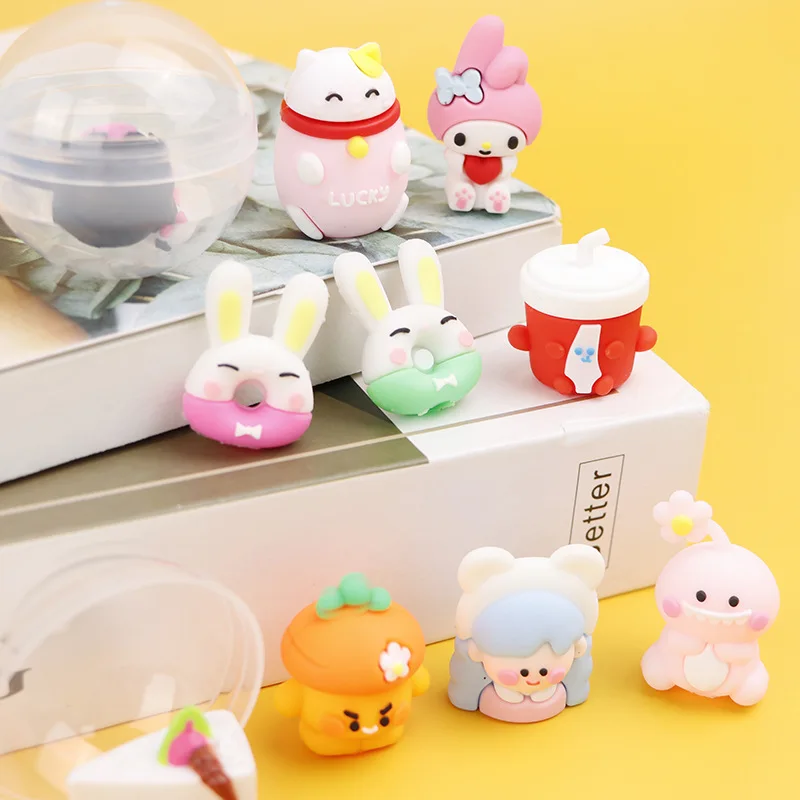 K1041 50mm Mixed Twisted Egg Transparent Twisted Egg Toy Gift Ball Cartoon Capsule Toys