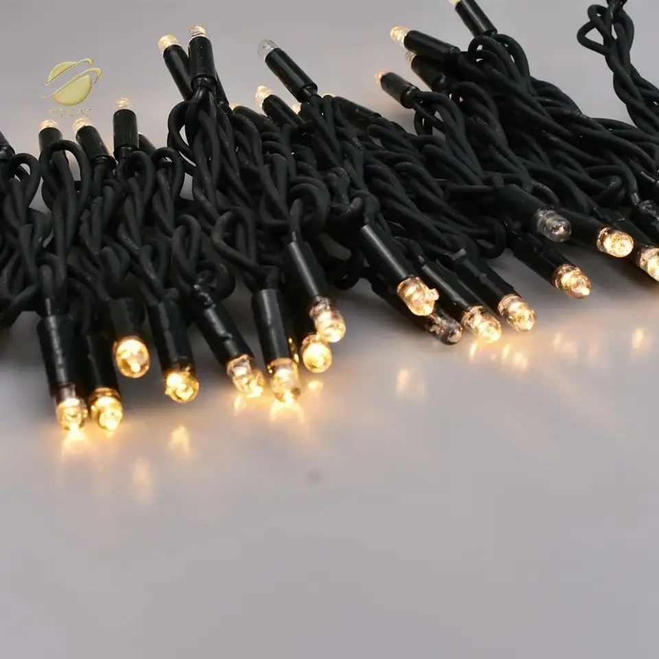 7 colors magic LED string light with remote controller rubber line string