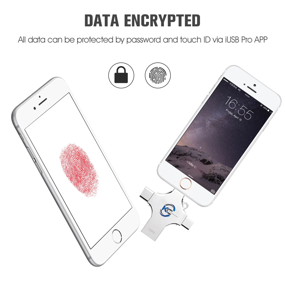 All In 1 USB Stick 4 IN 1 Memory Stick 3.0 High Speed With Custom Box Logo From 8GB To 128GB Bulk Wholesale For Iphone  Etc
